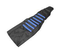 Étui de Protection Housse Siège Moto Caoutchouc Nervuré Imperméable Souple Antidérapant Motif Grain pour Suzuki LTZ400 Z400 2003 - 2009(Blu)