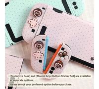 Étui de protection IINE pour Switch 2 (2025), coque rigide en PC, protection complète légère avec découpes précises, design à pois mignon, rose & menthe chocolat Interrupteur 2CartoonPC