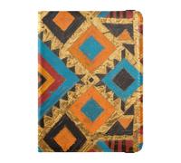 Étui de protection imperméable en cuir avec motifs bohèmes bleus et dorés pour passeport pour les voyages pour les voyages
