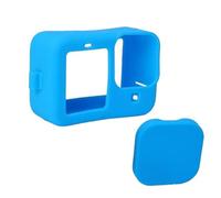 Étui de Protection intégral en Silicone Souple Compatible avec Les GoPro Hero 9 à 12. Accessoire for caméra.(Blue Case)