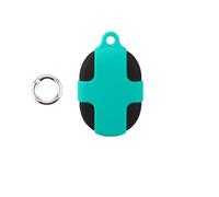 Étui de Protection intégral Traceur pour Xiaomi Tag Coque de Protection Antichoc et Anti-Rayures avec Anneau Porte-clés Anti-Perte (Noir-Bleu)