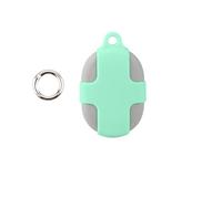 Étui de Protection intégral Traceur pour Xiaomi Tag Coque de Protection Antichoc et Anti-Rayures avec Anneau Porte-clés Anti-Perte (Gris-Vert)