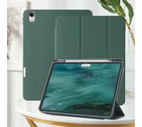 Étui de protection iPad à fente pour crayon magnétique de couleur unie, compatible avec l'iPad Mini 6/Mini 7/9,7/10,2/10,5/Air 4/Air 5/10e/10,9/Pro 11 pouces/Air 11 (M2)/12,9/Pro 11 2024 (M4)/iPad Air