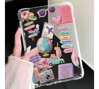 Étui de protection Kindle de mode voyage, style Ins avec motif floral de feuilles de ligne, housse de protection antidérapante, compatible avec Kindle 11e génération 2024/Kindle Paperwhite 12e générat