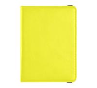 Étui de protection léger en cuir jaune citron pour passeport, jaune citron, 1 size