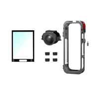 Étui De Protection Métallique for Cage X5, Compatible avec Les Accessoires Insta360 X5, Cadre en Alliage D'aluminium avec Protection D'objectif en Silicone(Protective Set A)