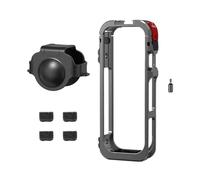 Étui De Protection Métallique for Cage X5, Compatible avec Les Accessoires Insta360 X5, Cadre en Alliage D'aluminium avec Protection D'objectif en Silicone(Cage)