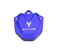 étui de Protection Moto Coque clé Pour MT07 MT09 MT 07 09 2013-2019 2021 2022 Nouvelle Moto CNC Accessoires Clé Etui Coque Et Badge Brodé Porte-clés(MT09 Blue-01)