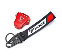 étui de Protection Moto Coque clé Pour VOGE 525R 250RR 300RR 300AC 500AC 650DS 250 300 RR 500 AC Etui Clés CNC Pour Moto, Coque, Badge Brodé, Porte-clés(KKCR Red)