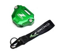 étui de Protection Moto Coque clé Pour Z900 Z900SE 2017-2023 Accessoires De Moto CNC Etui Clés Coque Et Badge Brodé Porte-clés(KKCR Green)