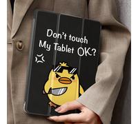 Étui de protection "Ne pas toucher ma tablette", compatible avec Samsung Galaxy Tab/iPad, iPad 9e/8e/7e génération 10,2", nouvel iPad 10e génération, avec fonction de réveil/veille automatique, protec