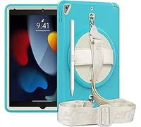 Étui de protection - NIKCORP - iPad 9/8/7 - 10,2 pouces - Support intégré - Bandoulière ergonomique