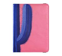 Étui de protection personnalisable en cuir pour passeport et documents de voyage Motif cactus, vert cactus, 1 size