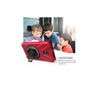 Etui de protection pivotant à 360 ° avec dragonne pour Samsung Galaxy Tab Activ2 T390/T395/T397 8.0 - Rouge