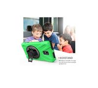 Etui de protection pivotant à 360 ° avec dragonne pour Samsung Galaxy Tab Activ2 T390/T395/T397 8.0 - Vert