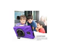 Etui de protection pivotant à 360 ° avec dragonne pour Samsung Galaxy Tab Activ2 T390/T395/T397 8.0 - Violet