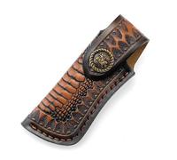 Étui De Protection Pliable En Cuir Authentique À Libération Rapide Avec Mécanisme De Tirage Rapide Adapté Camping Pochette De Transport Pratique Anti-déchirure