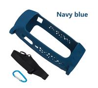 Étui de protection Portable en Silicone pour haut-parleur,avec ceinture,pour JBL Pulse 4,sans fil,Bluetooth,té 2020 - Type Navy blue