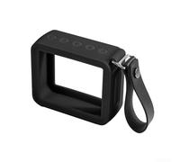 Étui de protection portable en silicone pour haut-parleurs JBL pour GO 2 avec sangle de transport, housse de voyage conçue pour garder votre appareil sécurisé et protégé (noir)