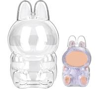 Étui de protection porte-clés pour Lab Have a Seat, sac de protection en PVC transparent pour poupée La-bu, installation simple, moderne et durable, protégez votre poupée,Assis