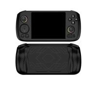 Etui de Protection pour ANBERNIC RG 406H Console de Jeux Anti-Chocs et Anti-dérapant Housse de Protection en Silicone Couleur Unie Simple Design Ergonomique Coquille protectrice avec lanière (Noir)
