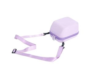 Étui de protection pour appareil photo instantané - Coque rigide - En EVA - Compact - Avec sangle - Pochette portable pour mini instantanés rétro - Photos, tournées, excursions, souvenirs, violet