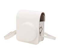 Étui de Protection pour Appareil Photo Mini 40, Sac Rétro en PU Anti-Pluie et Anti-Rayures avec Sangle Amovible pour Appareil Photo Mini 40 pour Prise de Vue en Extérieur (White)