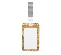 Étui de protection pour badge de labyrinthe au trésor (vertical), imprimé des deux côtés, largement utilisé par les médecins, les travailleurs et les journalistes.