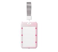 Étui de protection pour badge de travail en fleurs (vertical), imprimé des deux côtés, largement utilisé par les médecins, les travailleurs et les journalistes.