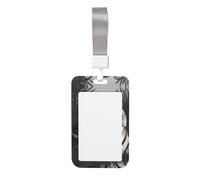 Étui de protection pour badge de travail Tigre au repos (vertical), imprimé des deux côtés, largement utilisé par les médecins, les travailleurs et les journalistes.