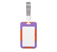 Étui de protection pour badge de travail (vertical), imprimé des deux côtés, largement utilisé par les médecins, les travailleurs et les journalistes.