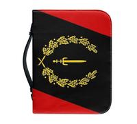 Étui De Protection Pour Bible Avec Motif Drapeau Américain Traditionnel Noir Pochette Zippée Avec Poignée Cadeau Idéal Pour Une Mère Une Femme Ou Un Homme