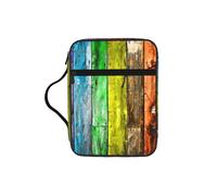 Étui de protection pour Bible en bois avec imprimé planches de peinture pour femmes et filles, avec poignée pour Bible de taille standard