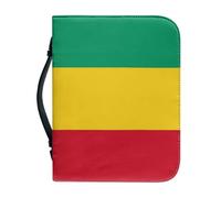 Étui De Protection Pour Bible Orné Du Drapeau De Guinée Avec Poignée Et Fermeture Éclair Cadeau Idéal Pour Une Mère Une Femme Ou Un Homme