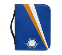 Étui De Protection Pour Bible Orné Du Drapeau Des Îles Marshall Avec Poignée Et Fermeture Éclair Cadeau Idéal Pour Une Mère Une Femme Ou Un Homme