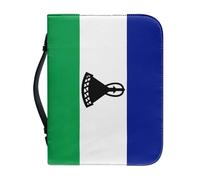 Étui De Protection Pour Bible Orné Du Drapeau Du Lesotho Avec Poignée Et Fermeture Éclair Cadeau Idéal Pour Une Mère Une Femme Ou Un Homme