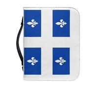 Étui De Protection Pour Bible Orné Du Drapeau Du Québec Avec Poignée Et Fermeture Éclair Cadeau Idéal Pour Une Mère Une Femme Ou Un Homme