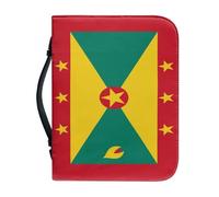 Étui De Protection Pour Bible Orné Du Drapeau National De Grenade Avec Poignée Et Fermeture Éclair Cadeau Idéal Pour Une Mère Une Femme Ou Un Homme