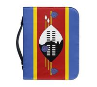 Étui De Protection Pour Bible Orné Du Drapeau National Du Swaziland Avec Poignée Et Fermeture Éclair Cadeau Idéal Pour Une Mère Une Femme Ou Un Homme