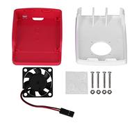 Étui de Protection pour Boîtier ABS Durable avec Ventilateur de Refroidissement Dissipation Thermique Efficace pour 4 3B + 3B 2B (éventail Noir)