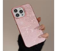 Étui de protection pour cadre de lentille pour couple de la nouvelle année 2020 de style chinois rose Gucadi avec design dragon électroplaqué, compatible avec Apple iPhone HUAWEI Mate 30,HUAWEI P30,HU