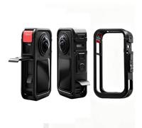 Étui de protection pour cage à lapin Insta360 X6, cage de protection en alliage d'aluminium avec support pour griffe froide et trou de vis de 0,6 cm, coque d'extension pour accessoires d'appareil