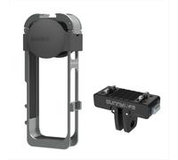 Étui de protection pour cage de caméra X5 avec cache-objectif en silicone, griffe porte-accessoires et adaptateur magnétique.