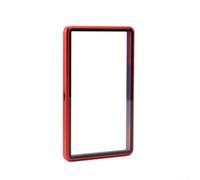 Étui de protection pour cartes, alliage d'aluminium et verre trempé pour cartes à collectionner classées, protection de stockage de cartes de jeu (rouge)