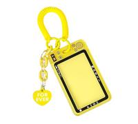 Étui de protection pour cartes Photocard avec pendentif et porte-clé rétractable à ressort