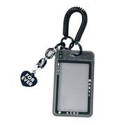 Étui de protection pour cartes Photocard avec pendentif et porte-clé rétractable à ressort