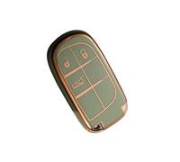 Étui De Protection pour Clé De Voiture en TPU pour Jeep pour Renegade pour Compass pour Grand pour Cherokee(Green Key Case)