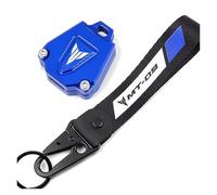 Étui de Protection pour clé Moto Pour MT07 MT09 MT03 MT10 MT25 MT125 MT 07 09 03 10 25 Accessoires Moto Badge En Tissu Porte-clés Housse De Clé(MT-09 Blue)