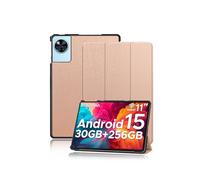 Étui de protection pour DOOGEE U11 11 pouces, support fin yystao avec design à trois volets, coque de protection rigide compatible avec DOOGEE U11, or rose