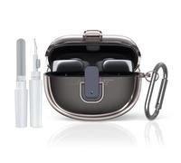 Étui de protection pour écouteurs Bose ultra ouverts, boîtier de verrouillage de sécurité en TPU transparent, utilisable avec les accessoires de boîtier Bose UltraOpen, avec mousqueton et stylo de